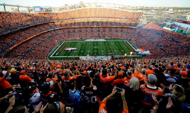 A general view at Sports Authority Field at Mile High before the Denver Broncos take on the Carolin...
