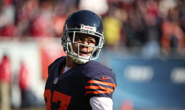 Bryce Callahan #37 of the Chicago Bears looks toward the bench in the first quarter against the San...