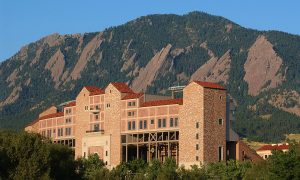 Exterior view of Folsom Field on the University of Colorado Buffaloes campus in Boulder, Colorado. (Photo by Casey A. Cass/University of Colorado/Collegiate Images via Getty Images)