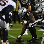 The Oakland Raiders line up against the Denver Broncos during their NFL game at RingCentral Coliseum on September 09, 2019 in Oakland, California. (Photo by Robert Reiners/Getty Images)
