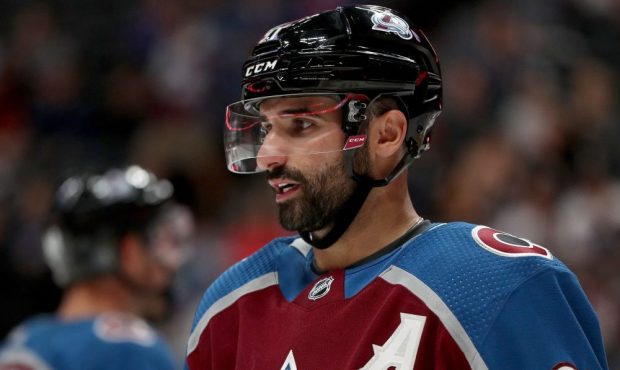 Nazem Kadri #91 of the Colorado Avalanche plays the Dallas Stars in the third period at the Pepsi C...
