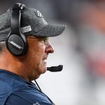 DENVER, CO - OCTOBER 17:  Head coach Vic Fangio of the Denver Broncos looks on during the second half of a game against the Kansas City Chiefs at Empower Field at Mile High on October 17, 2019 in Denver, Colorado. (Photo by Dustin Bradford/Getty Images)
