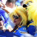 Los Angeles Chargers fans during the second quarter against the Denver Broncos at Dignity Health Sports Park on October 06, 2019 in Carson, California. (Photo by Harry How/Getty Images)