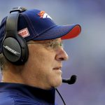 INDIANAPOLIS, INDIANA - OCTOBER 27:  Vic Fangio the head coach of the Denver Broncos watches the action during the game against the Indianapolis Colts at Lucas Oil Stadium on October 27, 2019 in Indianapolis, Indiana. (Photo by Andy Lyons/Getty Images)
