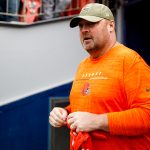 DENVER, CO - NOVEMBER 3:  Head coach Freddie Kitchens of the Cleveland Browns walks out of the tunnel before a game against the Denver Broncos at Empower Field at Mile High on November 3, 2019 in Denver, Colorado. (Photo by Justin Edmonds/Getty Images)