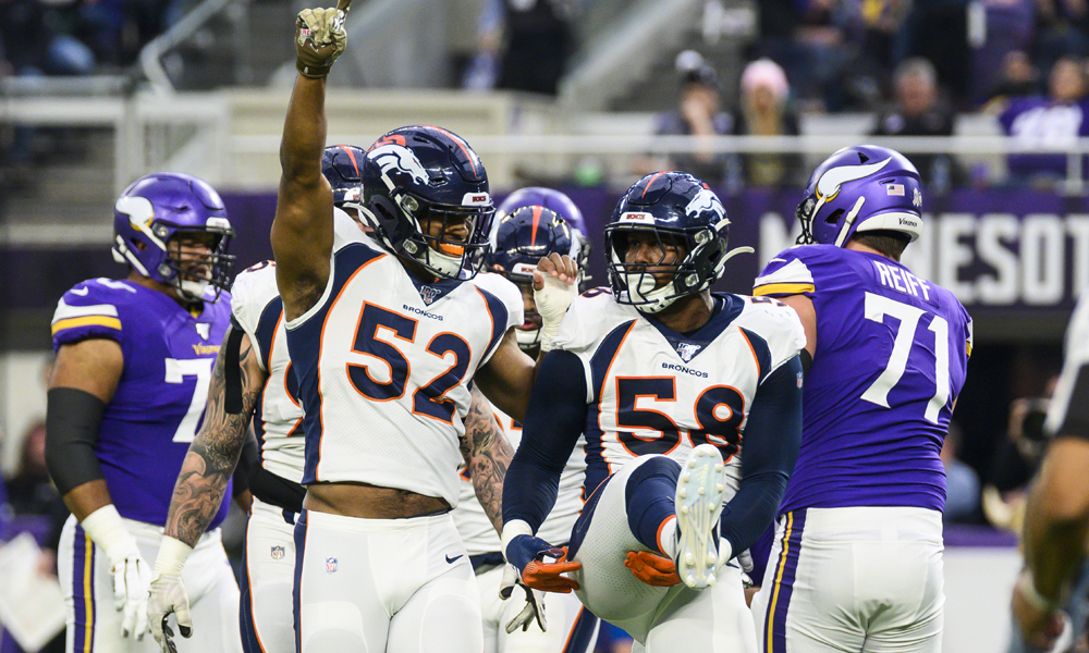 Denver Broncos linebacker Justin Strnad works out during the Denver News  Photo - Getty Images