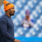 ORCHARD PARK, NY - NOVEMBER 24:  Von Miller #58 of the Denver Broncos warms up before the game against the Buffalo Bills at New Era Field on November 24, 2019 in Orchard Park, New York. (Photo by Brett Carlsen/Getty Images)
