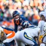 DENVER, CO - DECEMBER 1:  Drew Lock #3 of the Denver Broncos runs the offense against the Los Angeles Chargers in the second quarter of a game at Empower Field at Mile High on December 1, 2019 in Denver, Colorado.  (Photo by Dustin Bradford/Getty Images)
