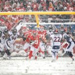 KANSAS CITY, MO - DECEMBER 15: Spencer Ware #39 of the Kansas City Chiefs ran the football during the third quarter in the snow against the Denver Broncos at Arrowhead Stadium on December 15, 2019 in Kansas City, Missouri. (Photo by David Eulitt/Getty Images)