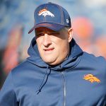 DENVER, CO - DECEMBER 29:  Denver Broncos Head Coach Vic Fangio runs off the field prior to a regular season game between the Denver Broncos and the visiting Oakland Raiders on December 29, 2019 at Empower Field at Mile High in DENVER, CO - DECEMBER 29: (Photo by Russell Lansford/Icon Sportswire via Getty Images)