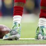 HOUSTON, TEXAS - DECEMBER 08:  Benardrick McKinney #55 of the Houston Texans wears special cleats for warm ups before the game against the Denver Broncos at NRG Stadium on December 08, 2019 in Houston, Texas. (Photo by Tim Warner/Getty Images)