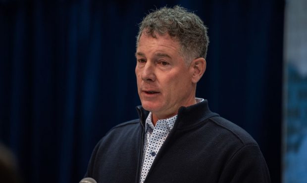 INDIANAPOLIS, IN - FEBRUARY 27: New York Giants head coach Pat Shurmur answers questions during the...