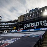 FOXBOROUGH, MA - OCTOBER 18: The scoreboard is seen before the start of the game between the New England Patriots and the Denver Broncos at Gillette Stadium on October 18, 2020 in Foxborough, Massachusetts. (Photo by Billie Weiss/Getty Images)