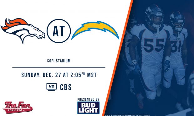 Week 16 – Broncos at Chargers...
