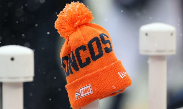 KANSAS CITY, MO - DECEMBER 15: A view of a Denver Broncos stocking cap in the first quarter of an A...