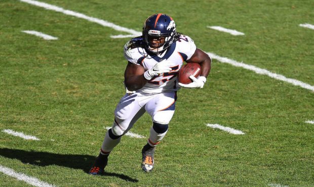 PITTSBURGH, PA - SEPTEMBER 20:  Melvin Gordon #25 of the Denver Broncos in action during the game a...