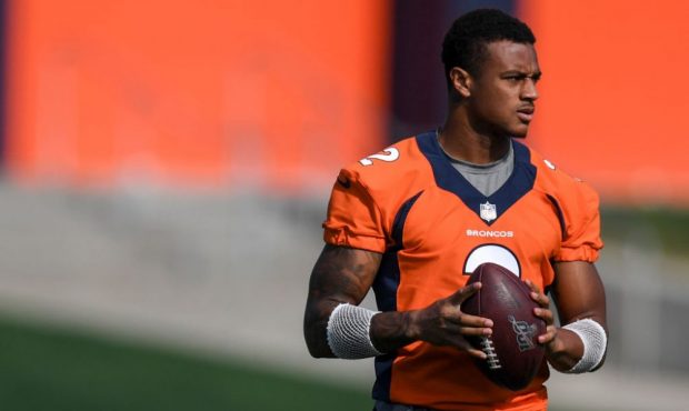 ENGLEWOOD , CO - AUGUST 2: Pat Surtain II (2) of the Denver Broncos warms up during training camp o...