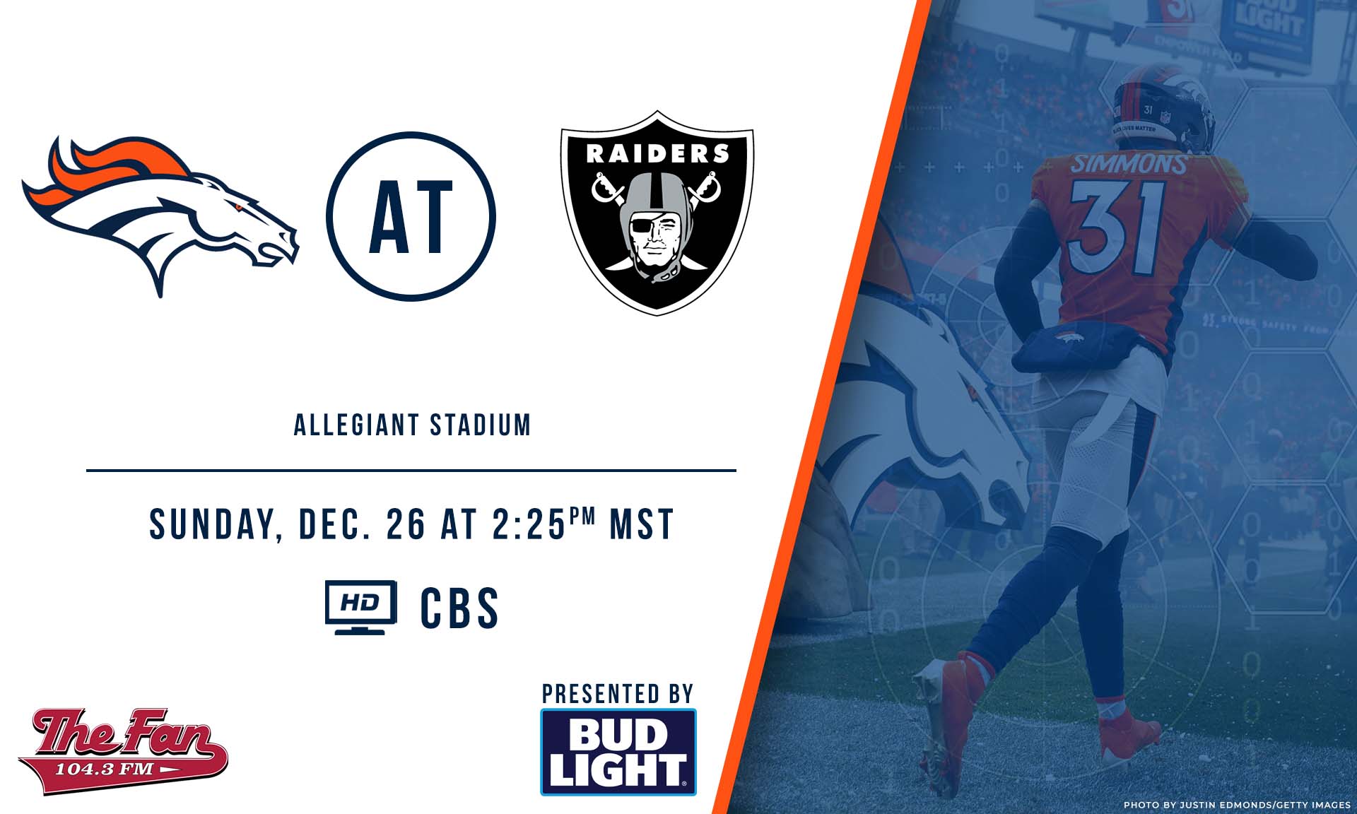 Week 16 – Broncos at Raiders...
