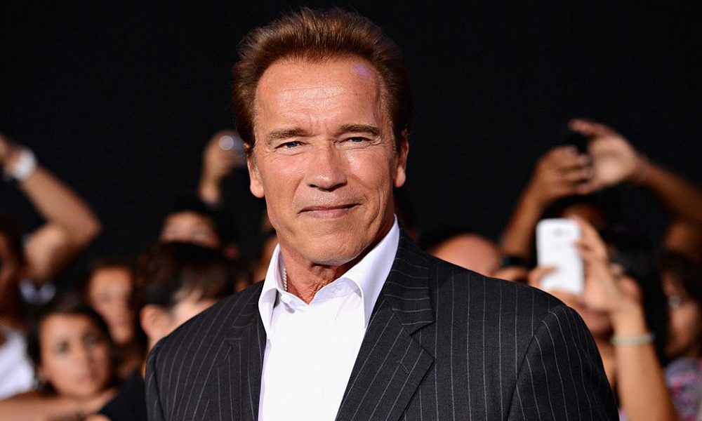 HOLLYWOOD, CA - AUGUST 15: Actor Arnold Schwarzenegger arrives at Lionsgate Films' "The Expendables...