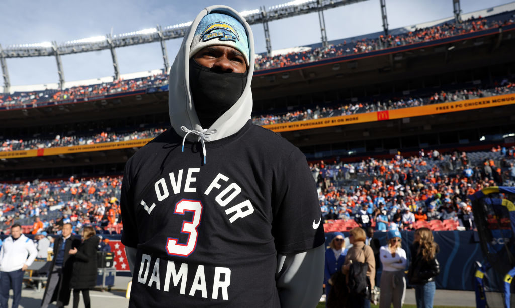 Watch: Broncos and Chargers share touching moment for Damar Hamlin - Denver  Sports