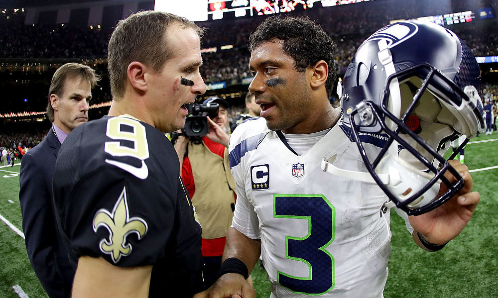 Russell Wilson and Drew Brees...