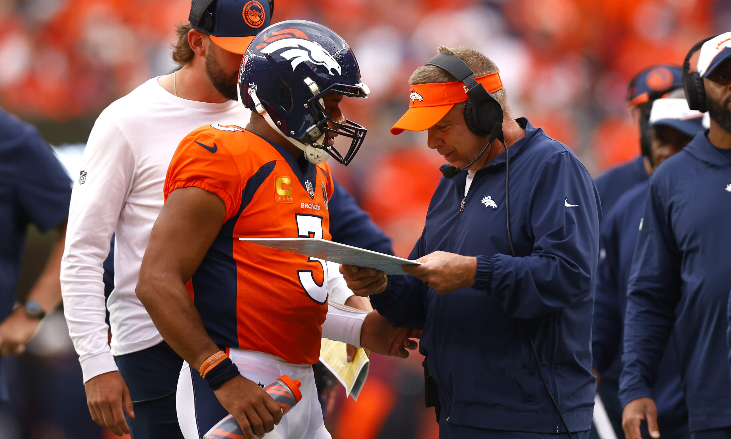 Sports apparel store near Empower Field at Mile High ready for new