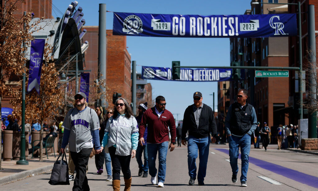 Rockies fans at Opening Day...