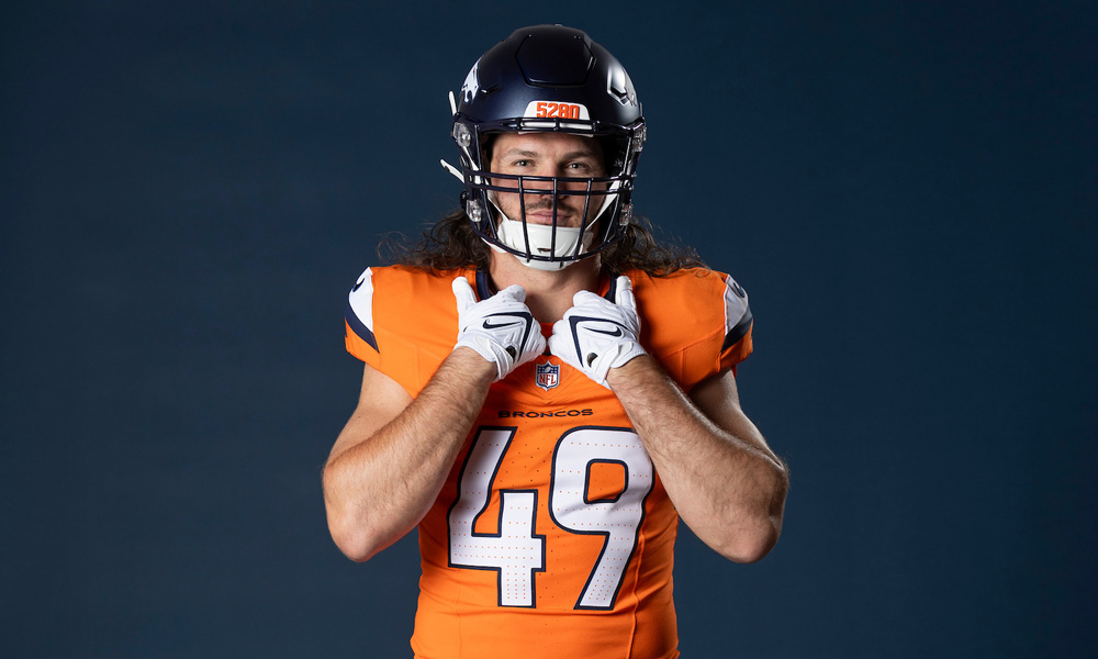 Alex Singleton in the New Broncos uniform...