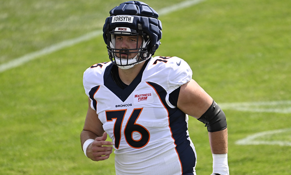 Broncos center Alex Forsyth...