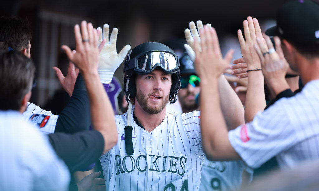 Ryan McMahon #24 of the Colorado Rockies...