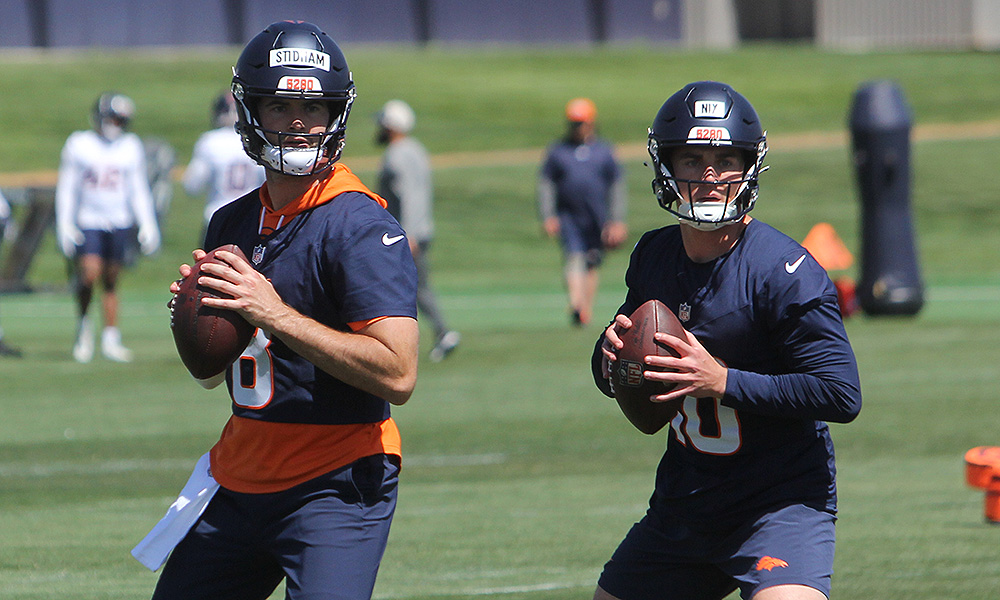 Jarrett Stidham and Bo Nix Broncos QB...