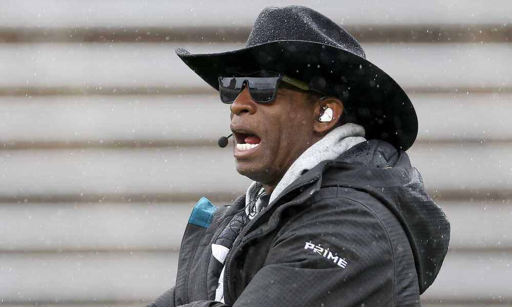 Buffs head coach Deion Sanders...