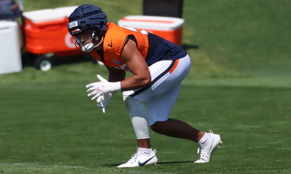 Broncos edge rusher Jonah Elliss...