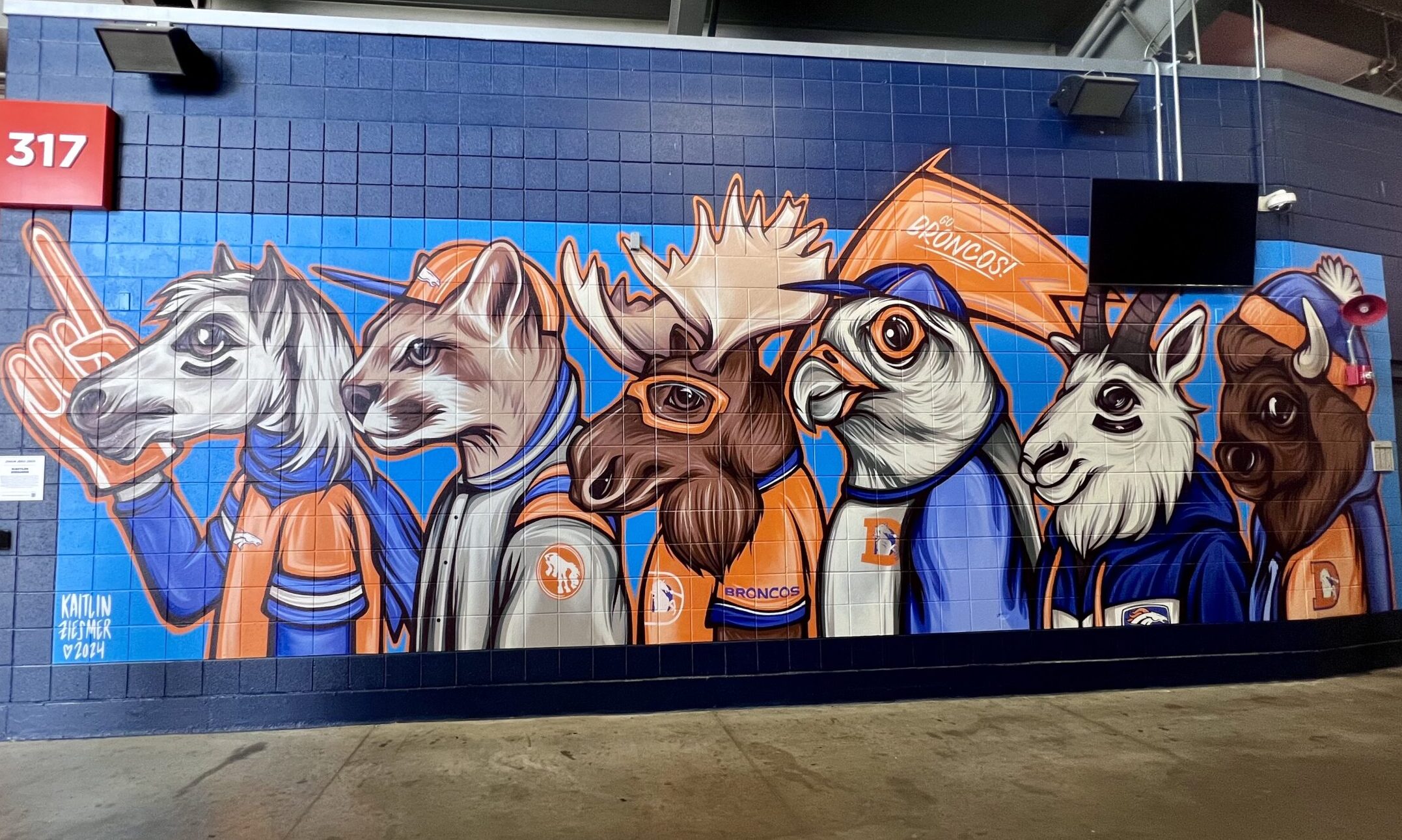 Mural at Empower Field...