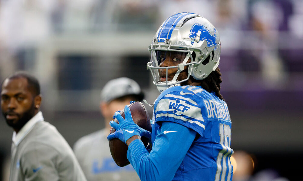 Teddy Bridgewater #10 of the Detroit Lions...