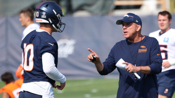 Broncos QB Bo Nix and coach Sean Payton