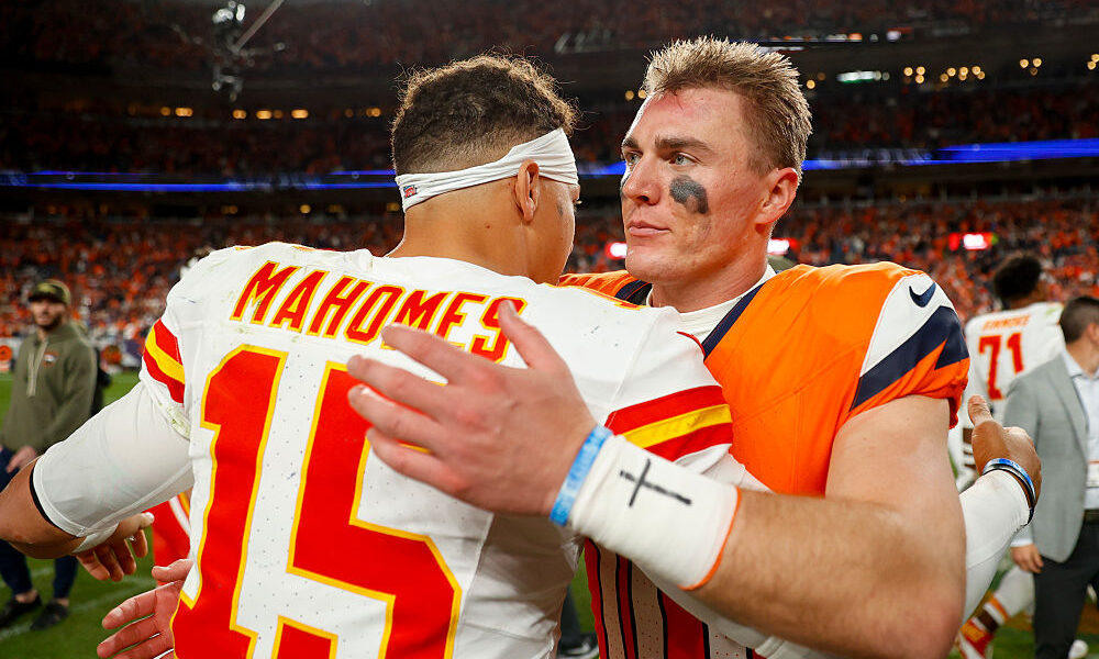 Broncos Chiefs Bo Nix Patrick Mahomes...