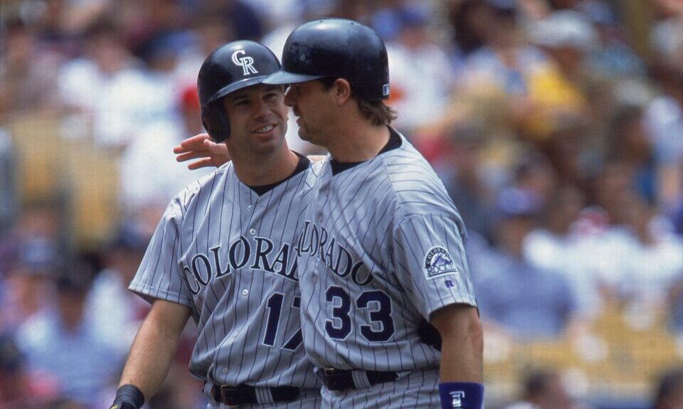 Todd Helton Larry Walker Rockies...