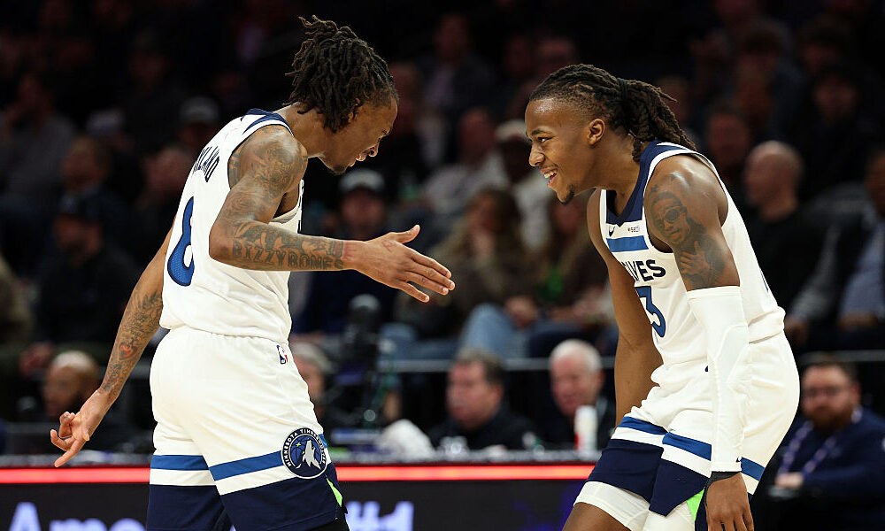 Ayo Dosunmu Bones Hyland Timberwolves...