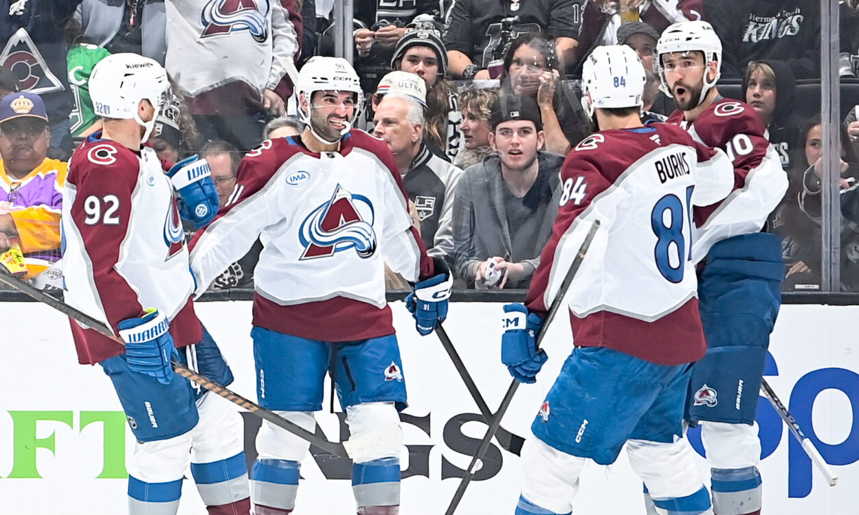 Avalanche Kings goal celebration...