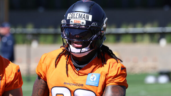 Broncos running back Jonah Coleman