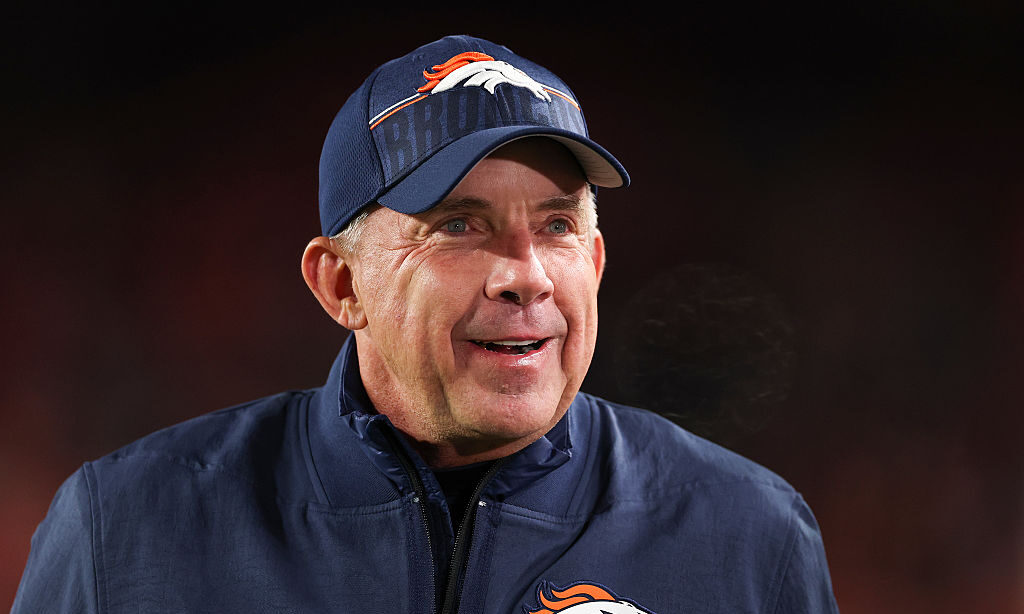 LANDOVER, MARYLAND - NOVEMBER 30: Head coachSean Payton of the Denver Broncos looks on prior to the...