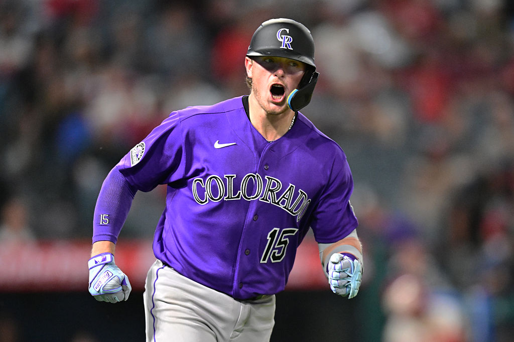 Hunter Goodman of the Colorado Rockies