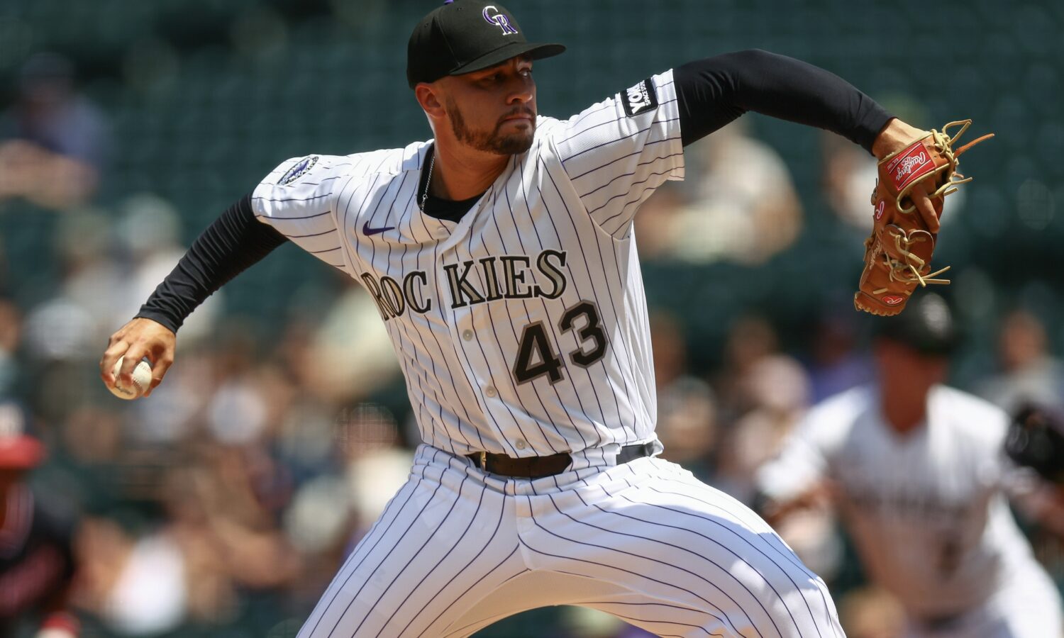 Rockies pitcher Gabriel Hughes...