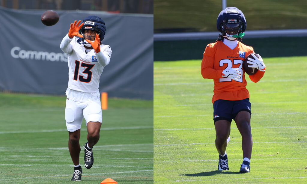 Broncos second-year players Pat Bryant and Jahdae Barron