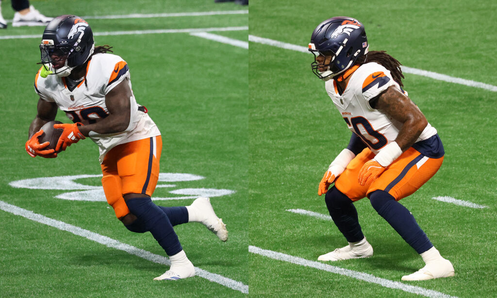 Broncos rookies Jonah Coleman and Red Murdock