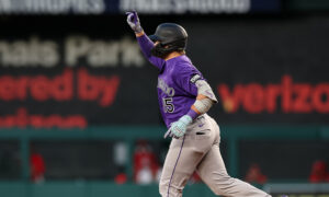 Rockies snap seven-game skid as Goodman homers in return