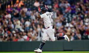 Rockies use homers from Amador, Rumfield to snap 10-game home skid