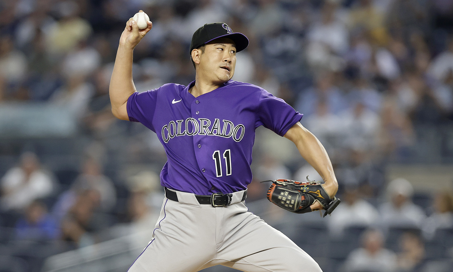 Rockies pitcher Tomoyuki Sugano...