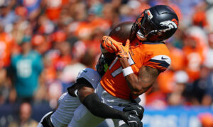 ‘Glad he’s ours’: Waddle’s breakout rewards Broncos’ blockbuster trade